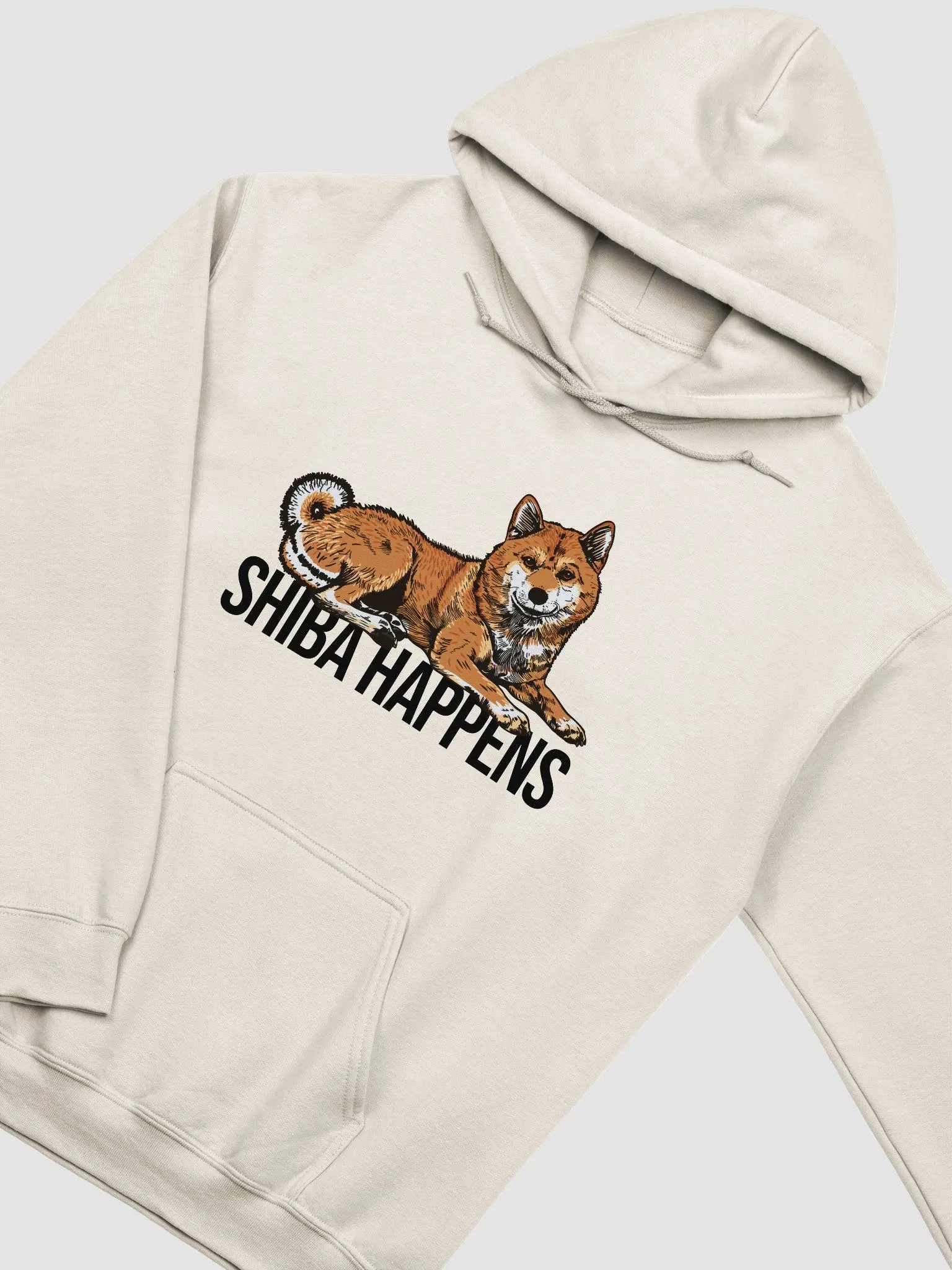 Shiba Happens Hooded Sweatshirt of a Shiba Inu | Funny Hoodie for Shiba Inu Paw-rents product image (5)