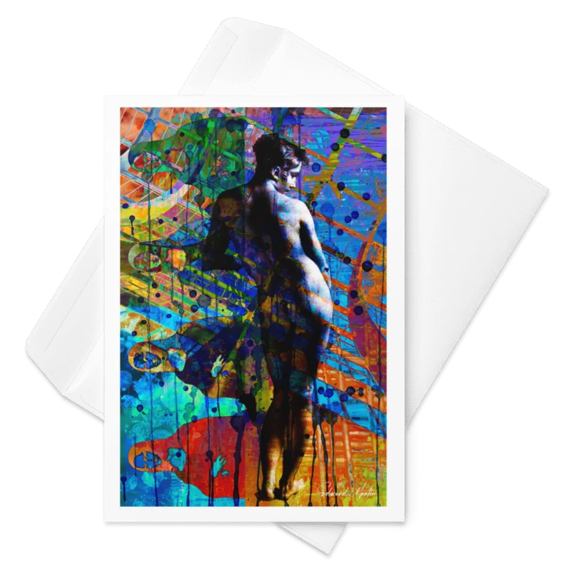 Vibrant Nude Art Greeting Card product image (1)