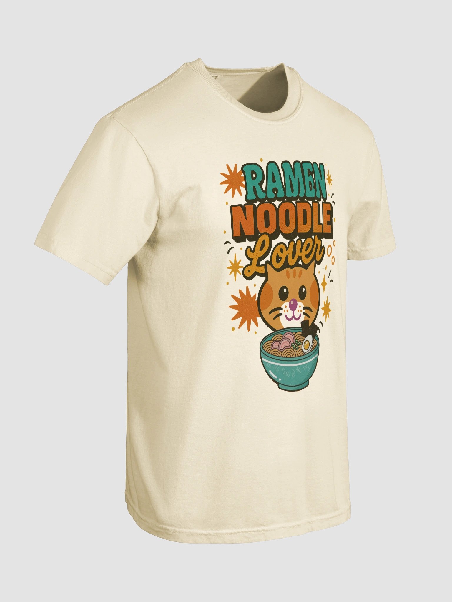Yogii Kitty Cat T-Shirt - Ramen Noodle Lover product image (5)
