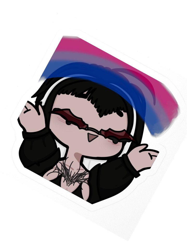 PeoVRC Bi Rainbow Pride Sticker product image (2)