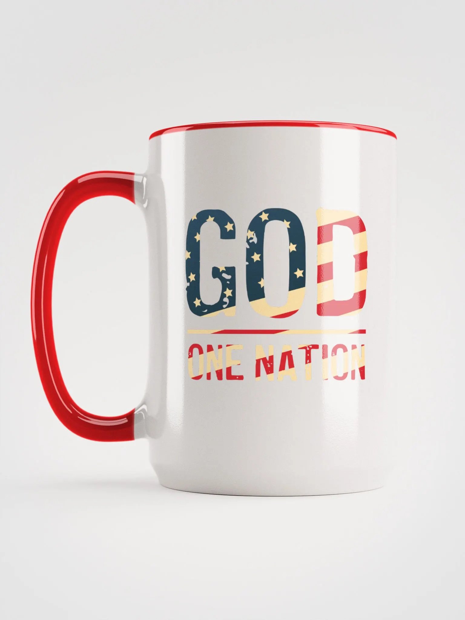 God Nation Patriotic Ceramic Mug (15oz) product image (1)