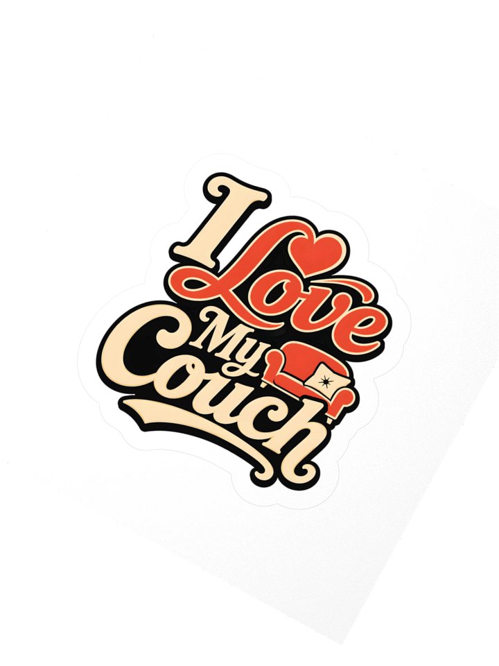 I Love My Couch Sticker product image (2)