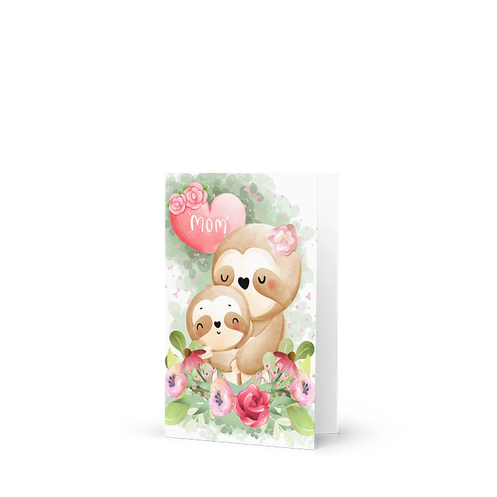 Mom Cute Sloth Card product image (2)