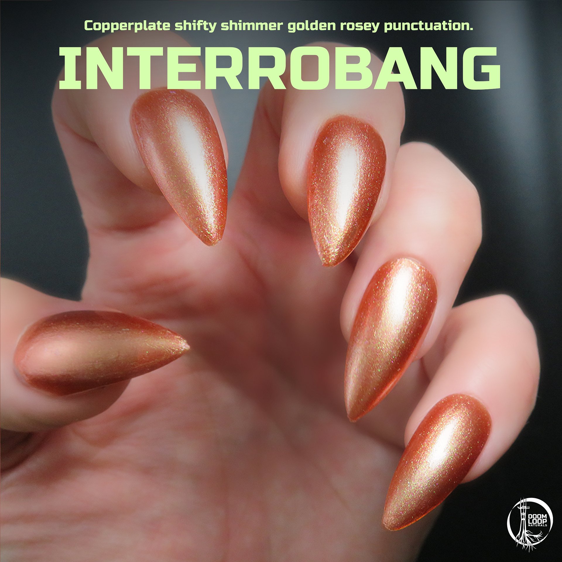 INTERROBANG - Sunset Gold Sparkly Nail Polish product image (1)