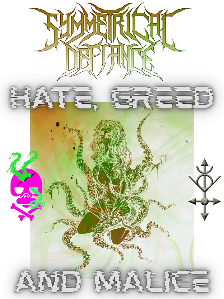 Symmetrical Defiance Hate, Greed and Malice Phone Wallpaper product image (1)