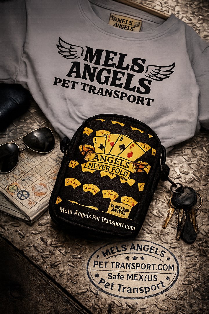 Mel’s Angels Pet Transport — Classic Crew Tee product image (1)