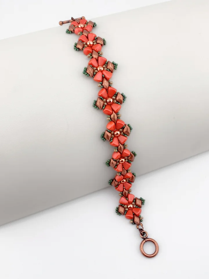 Beading Pattern - Cresting Ridge Nib-Bit and GemDuo Bracelet product image (1)