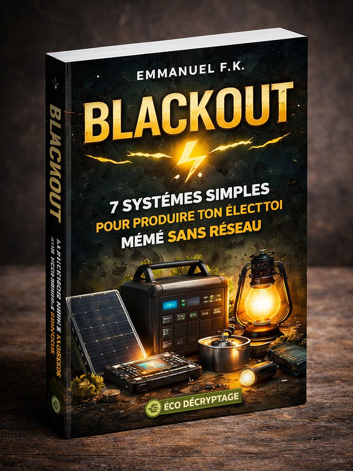 ⚡ BLACKOUT : 7 Systèmes Simples pour Produire Ton Électricité Chez Toi (Même Sans Réseau) – Guide Gratuit product image (1)