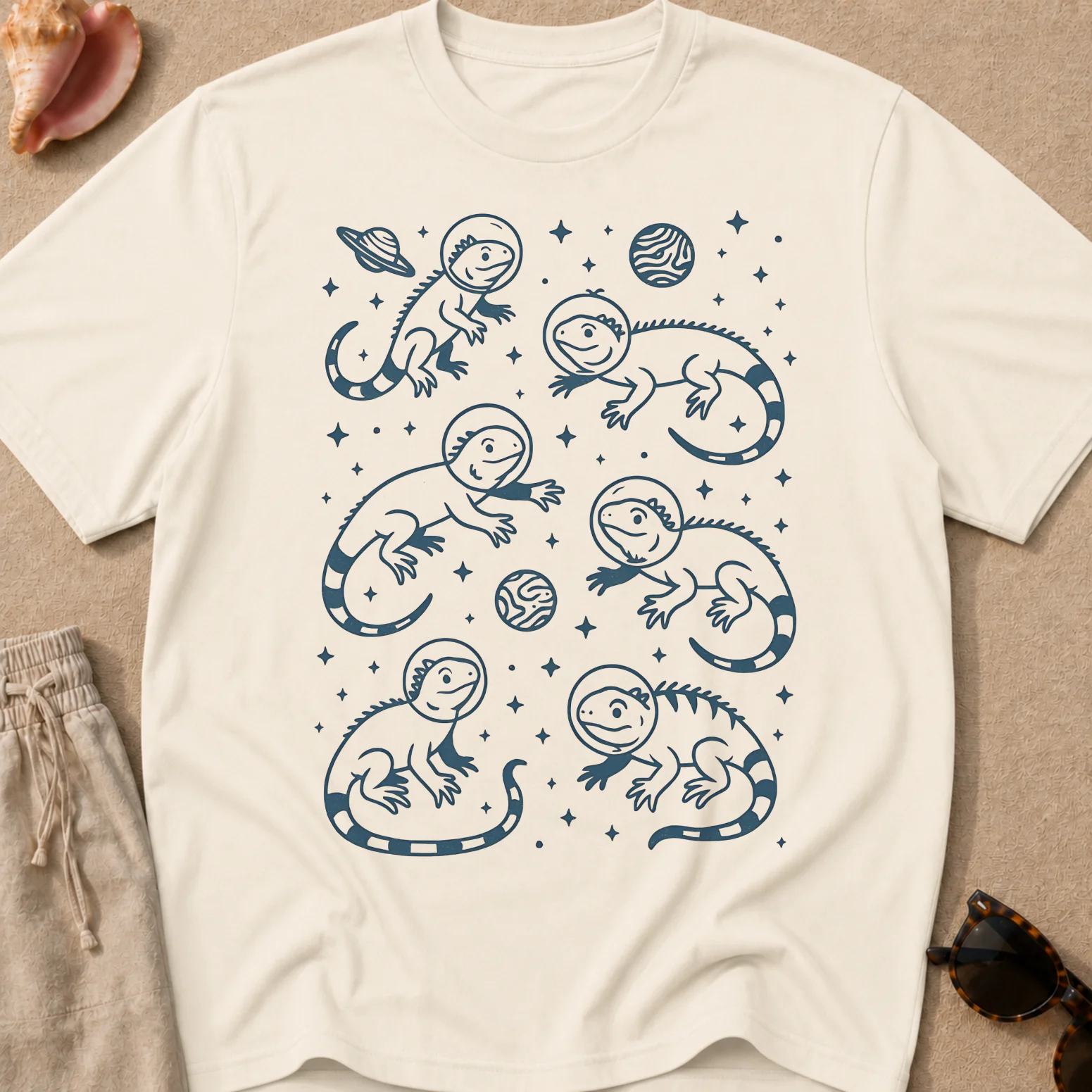 Iguanas en el Espacio Camiseta Unisex product image (1)