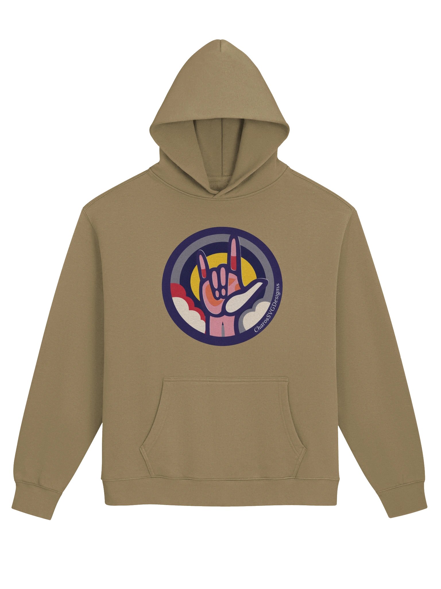 Premium ASL I Love You to Infinity Hoodie | Luxury Sign Language Hoodie | Love Without Words | Heavyweight Cozy Hoodie | Meaningful Gift | Deaf Community Inspired product image (1)