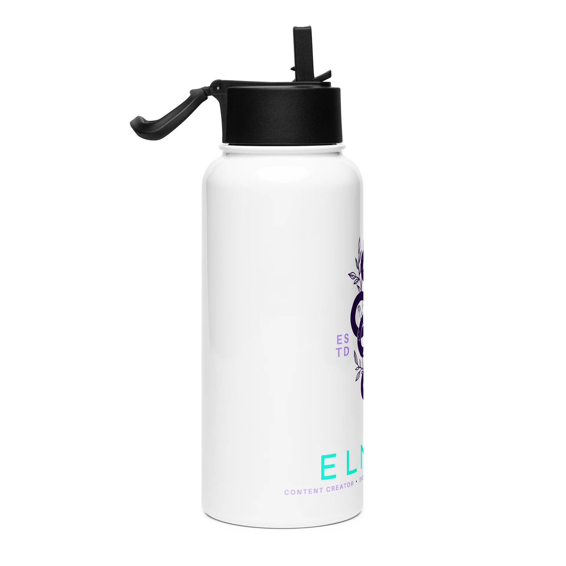 El Snek Logo Stainless Steel Water Bottle product image (4)