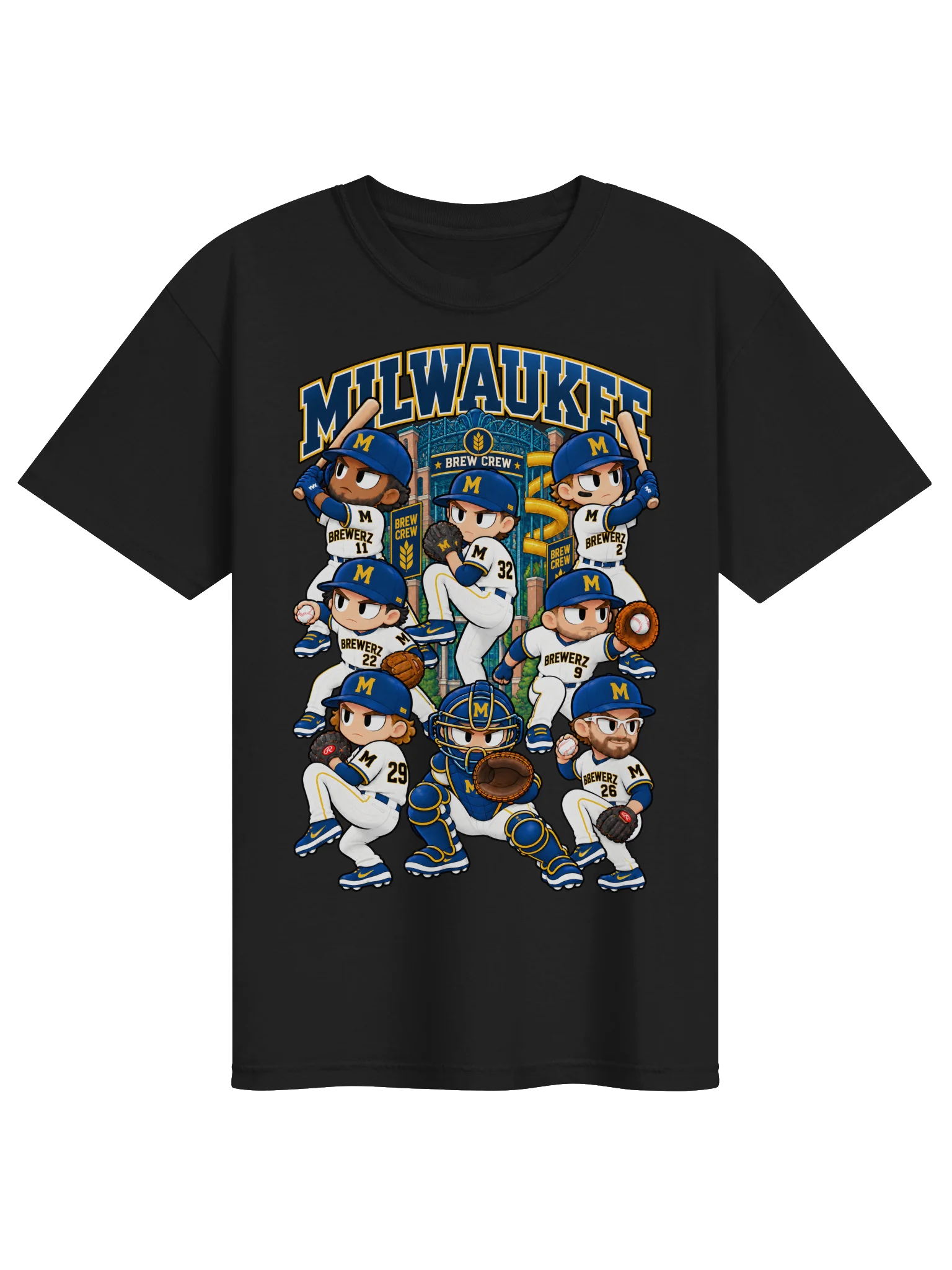 Milwaukee Baseball Animated Player T-Shirt product image (2)