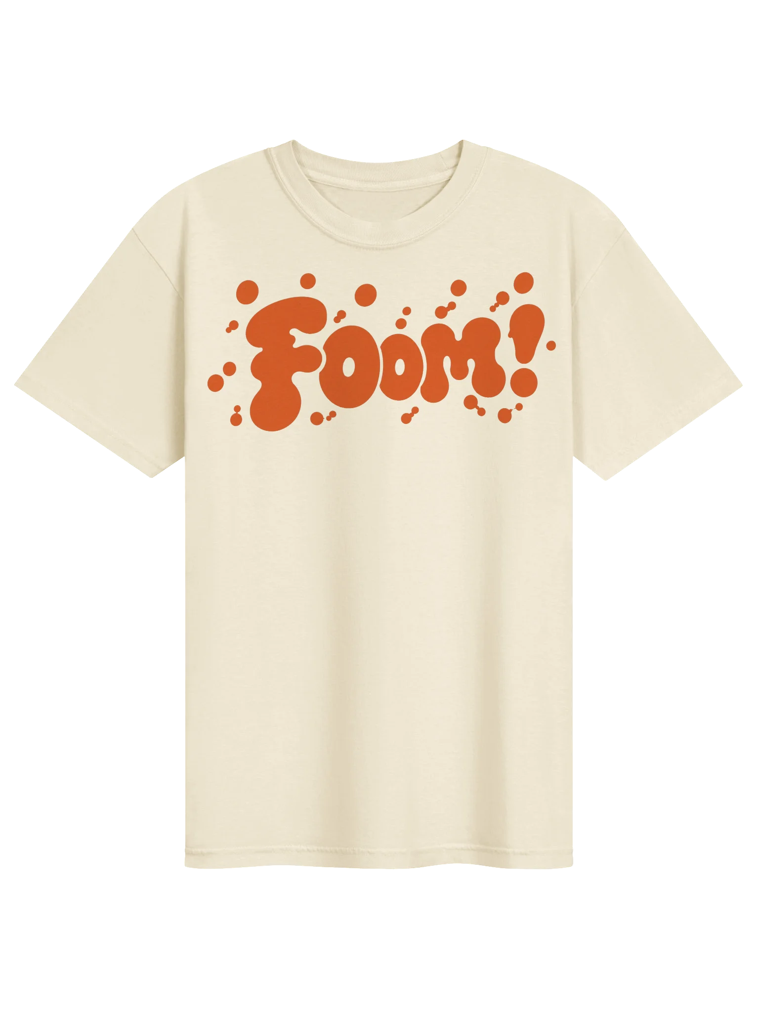 Foom Orange Bubble Wordmark Tee product image (1)