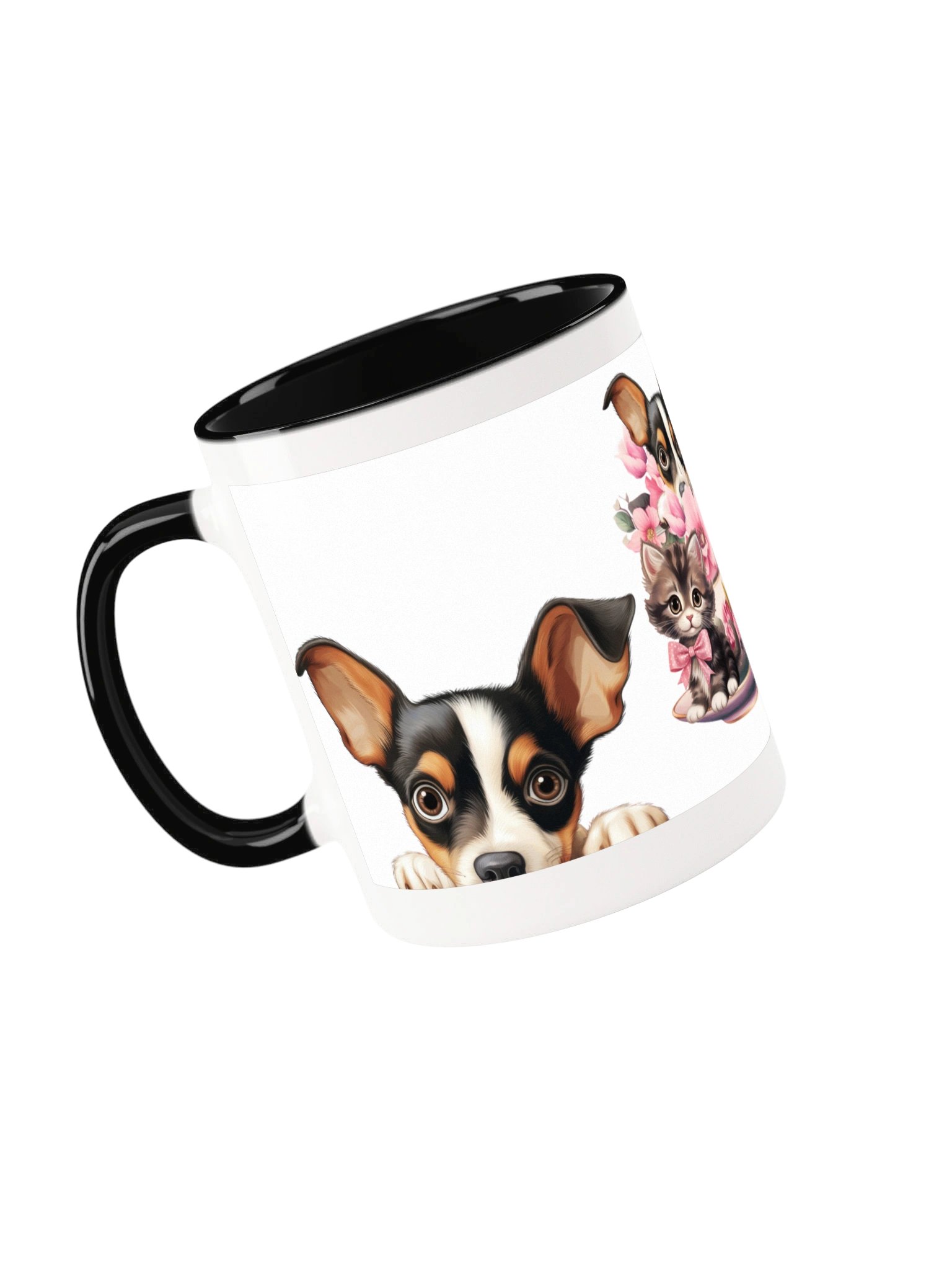Cute Kitten Mug with Pink Bow product image (19)