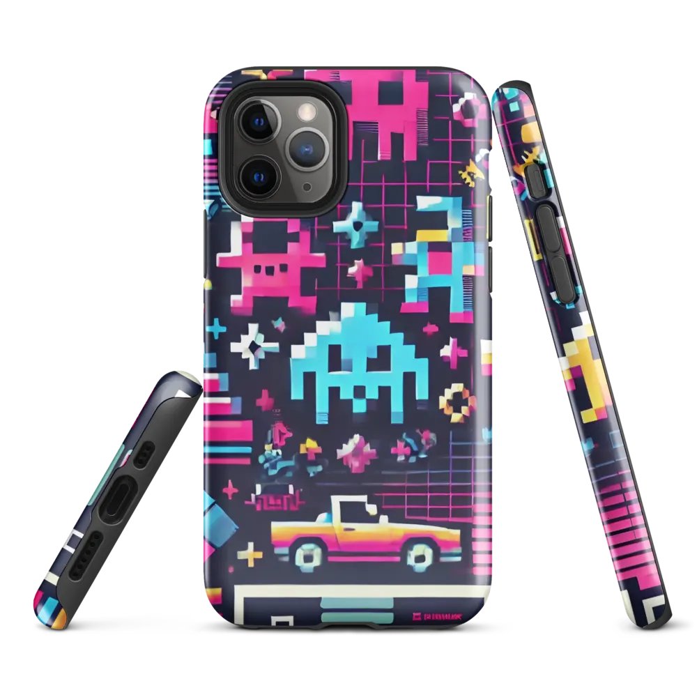 Retro Arcade iPhone Tough Case - Pixel Art Throwback Design product image (2)