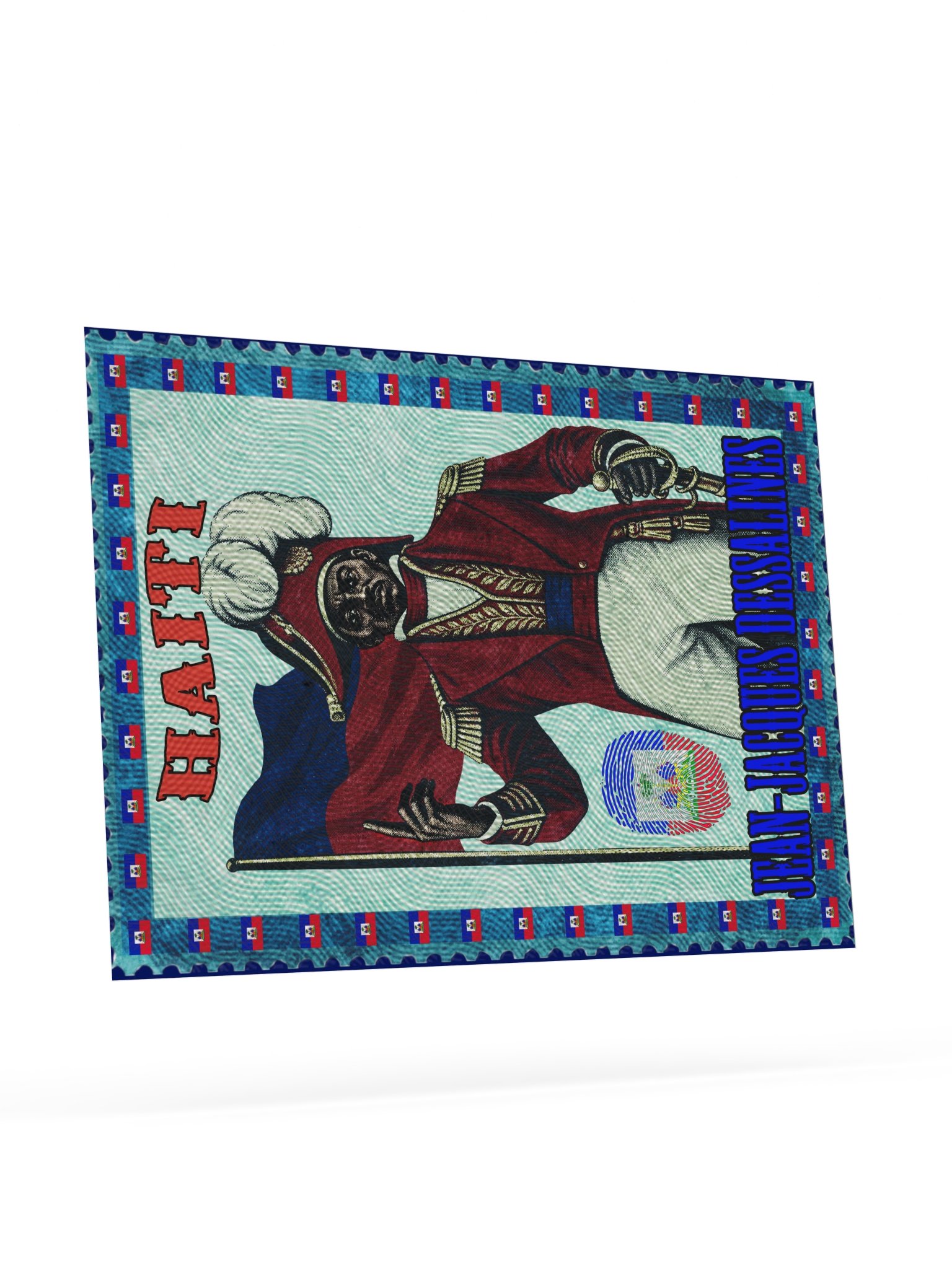 Jean-Jacques Dessalines Poster | Haiti Vintage Stamp Art product image (10)