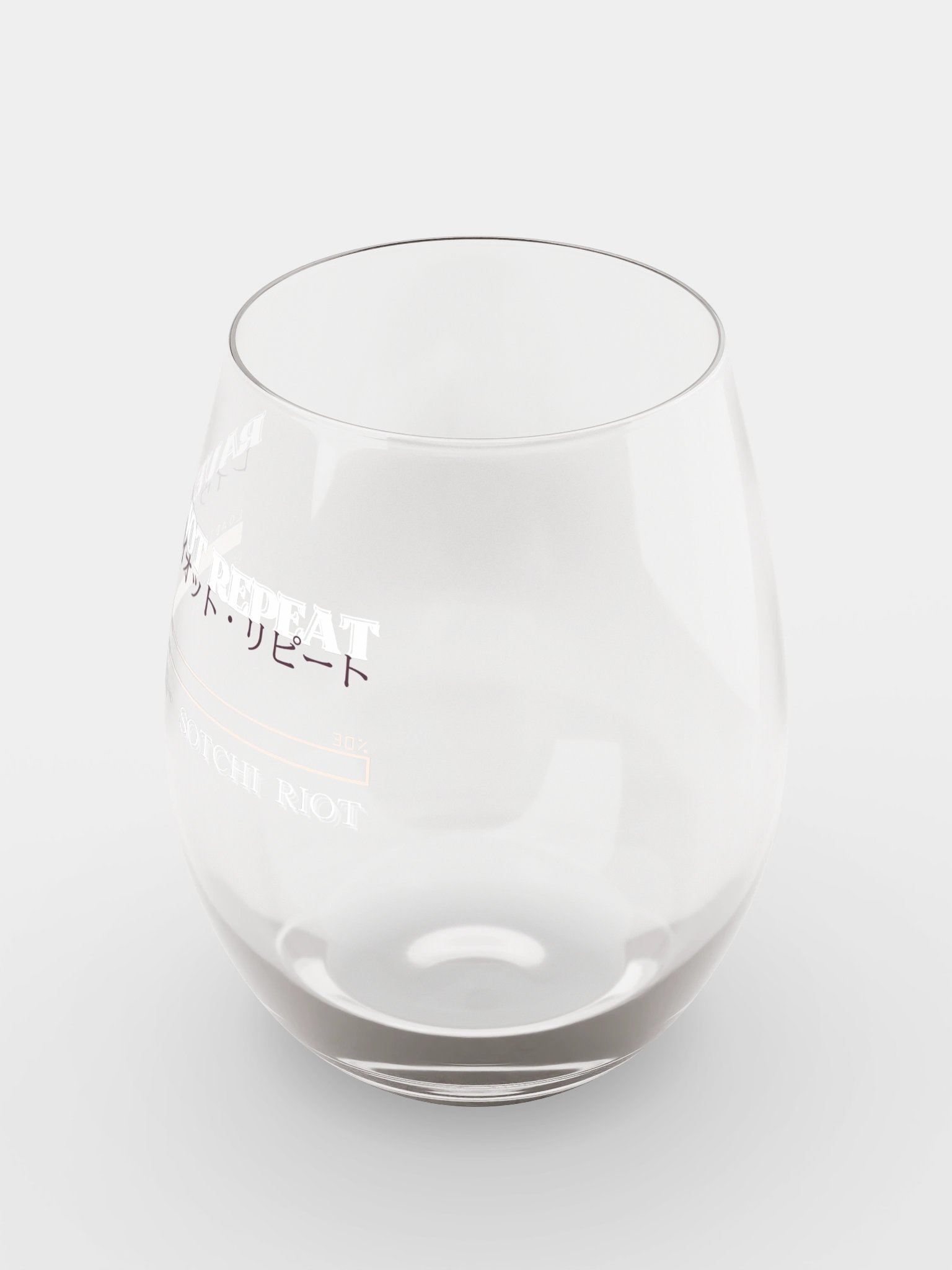 RAVE RIOT REPEAT STEM-LESS WINE GLASS product image (5)