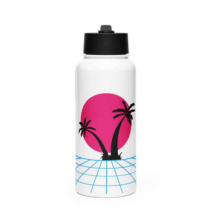 Synthwave Sunset Stainless Steel Water Bottle product image (1)
