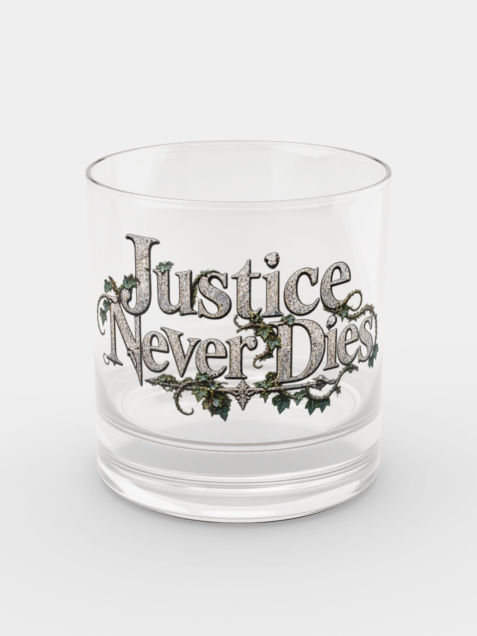 Justice Never Dies TCF Halloween Edition Rocks Glass product image (1)