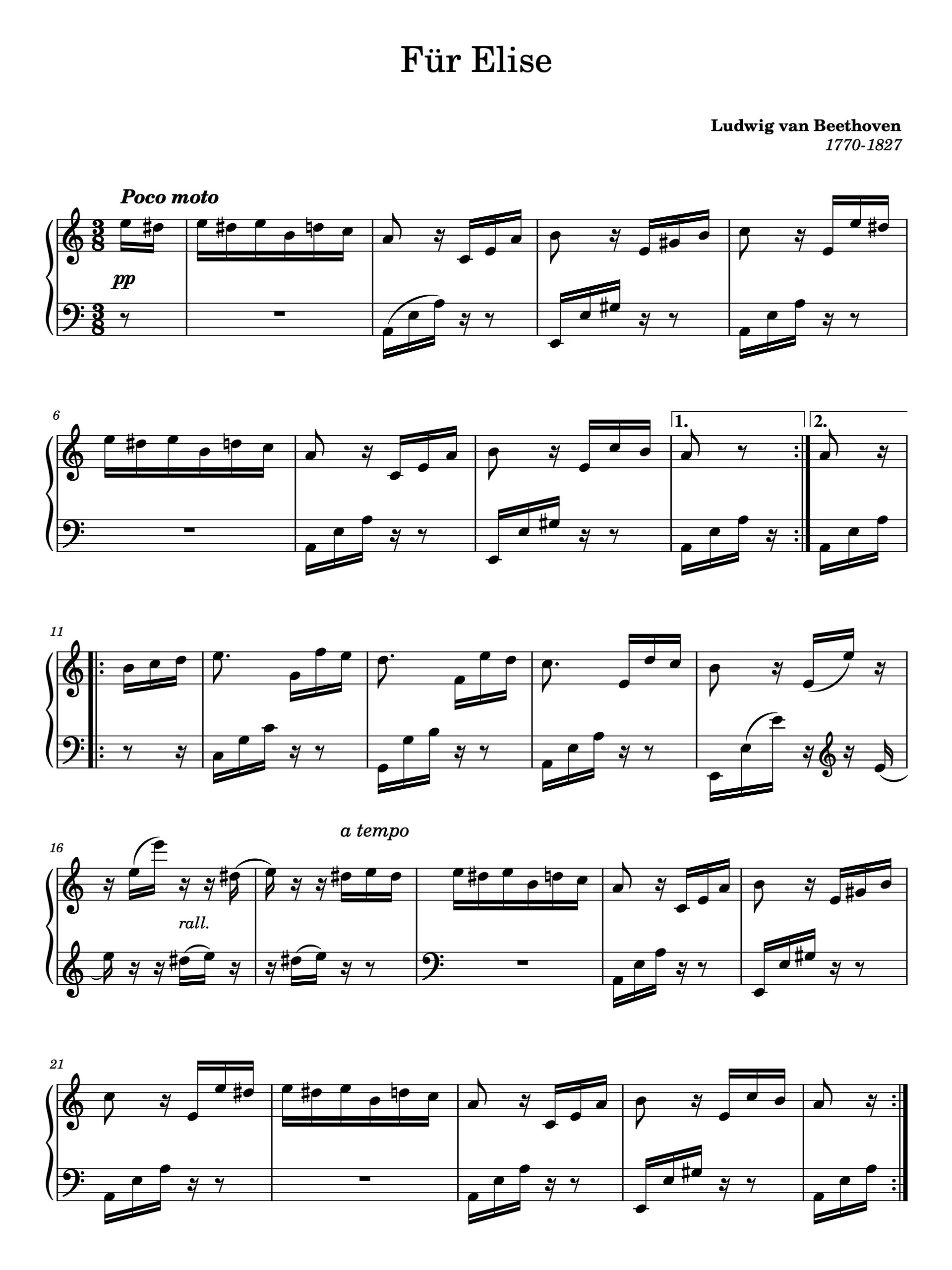 Für Elise in A Minor, WoO 59 product image (1)