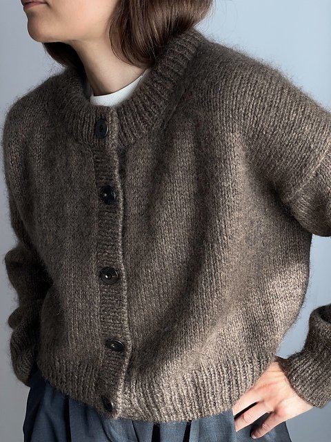 Mono_Boxy Cardigan Knitting Pattern product image (2)