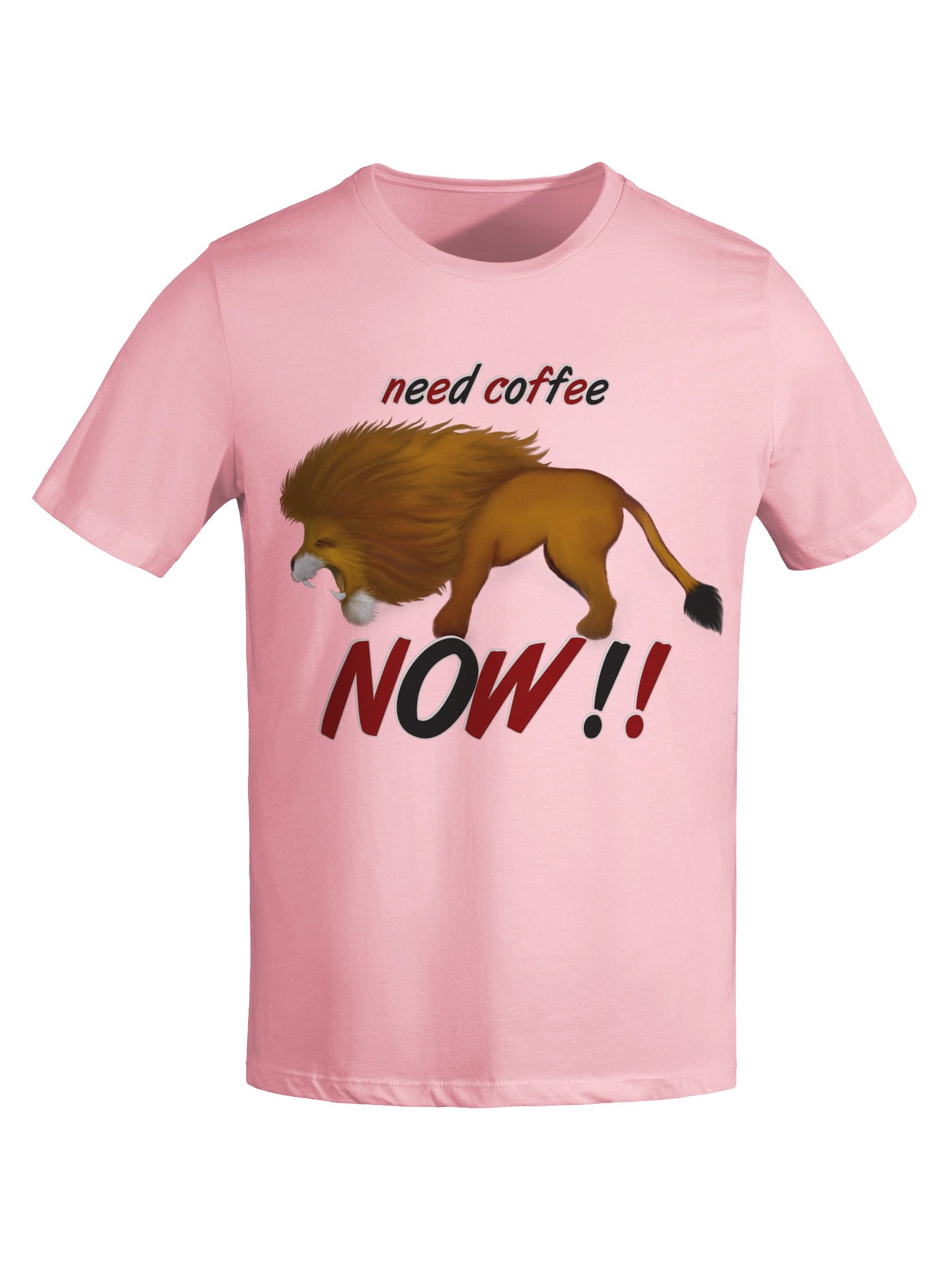 Lion "Need Coffee NOW" T-Shirt. Women's Bella+Canvas Supersoft Relaxed-fit T-Shirt product image (4)