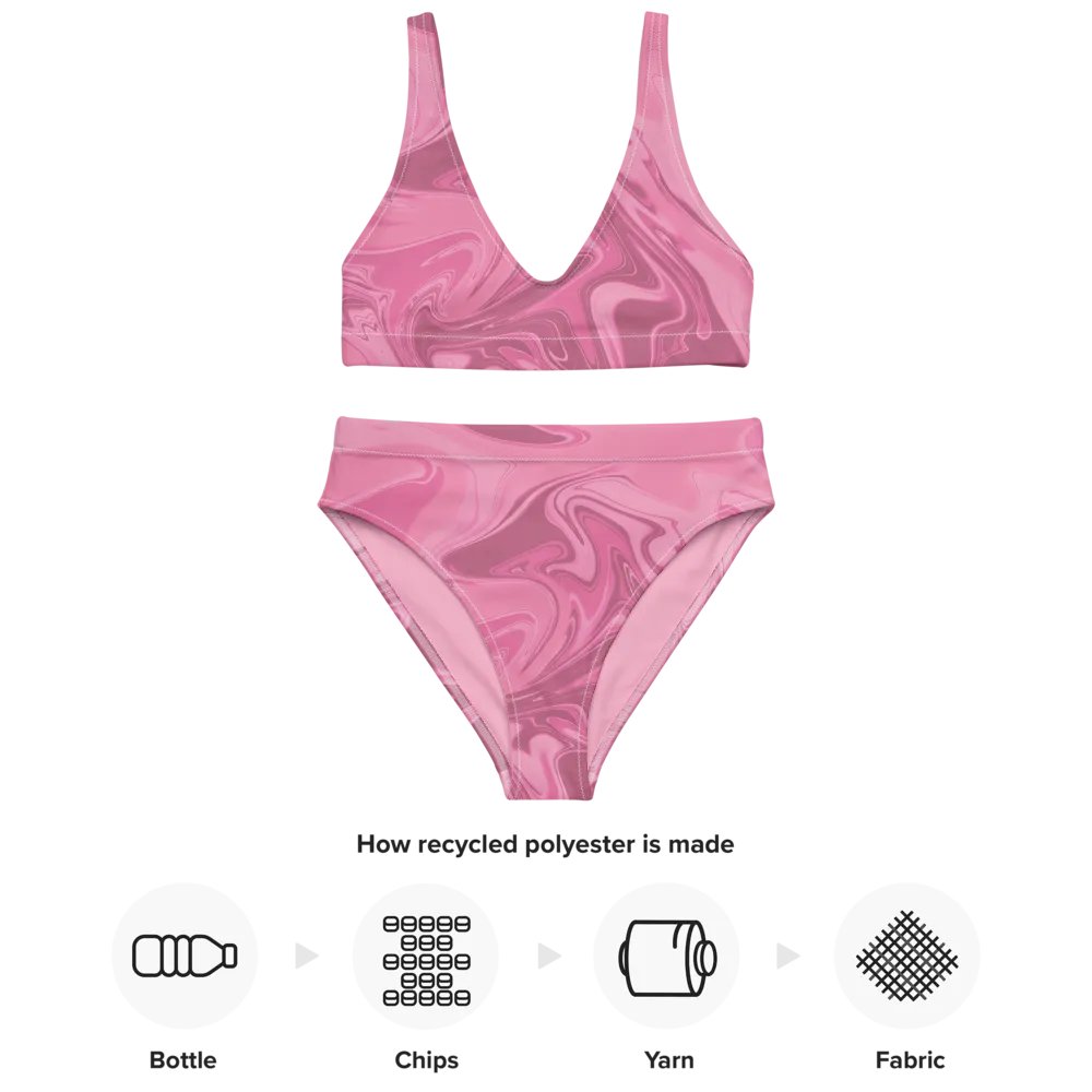 Cute Swirl Recycled High Waisted Bikini product image (4)