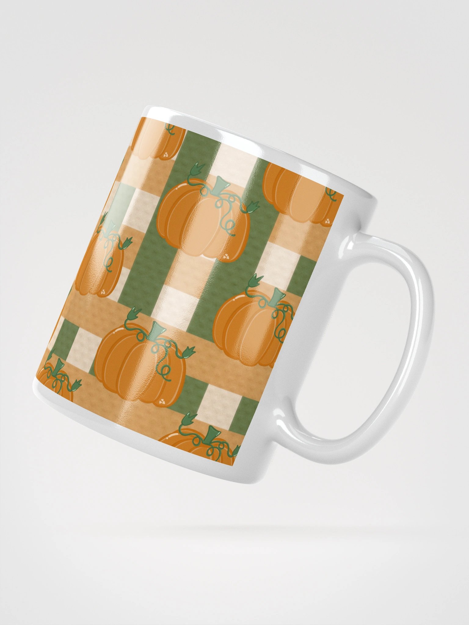 Pumpkin Plaid Pattern Mug product image (4)
