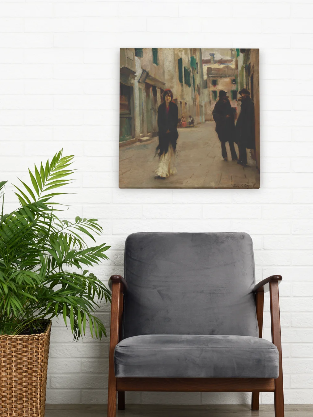Street in Venice (John Singer Sargent) Canvas product image (1)