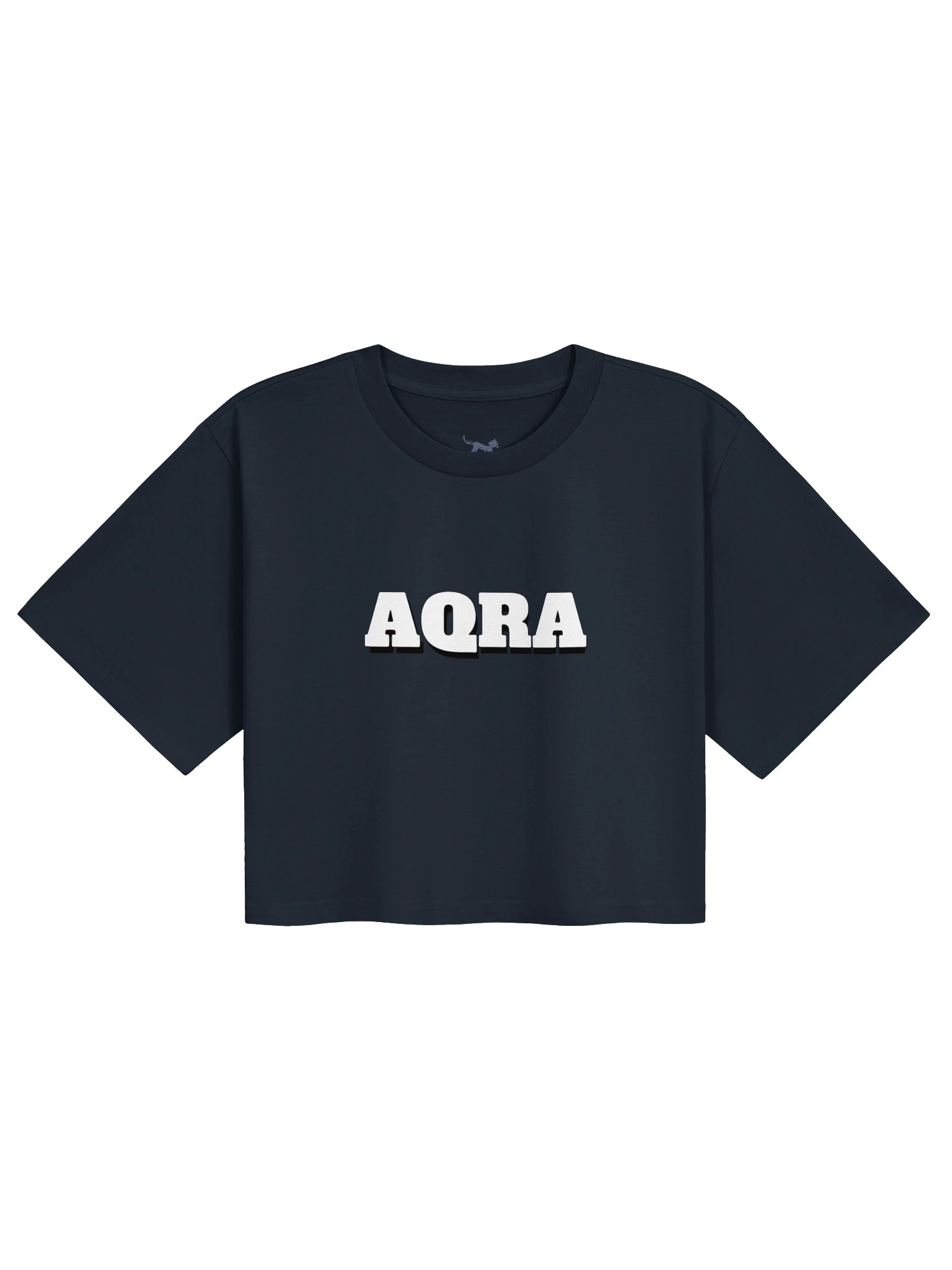 AQRA Bold White Wordmark Crop Tee product image (5)