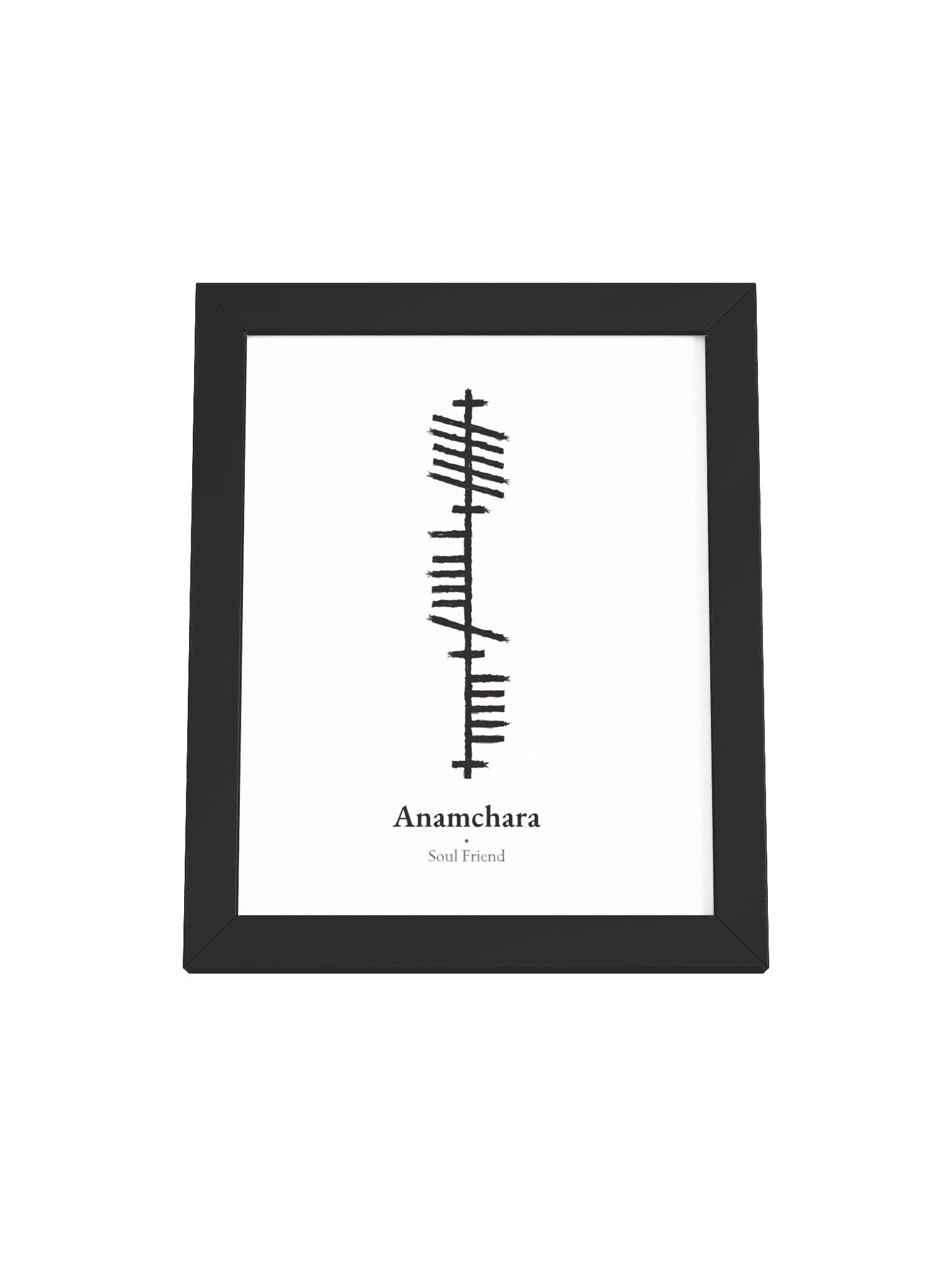 Anamchara – Irish Soul Friend Ogham Framed Art Print product image (1)