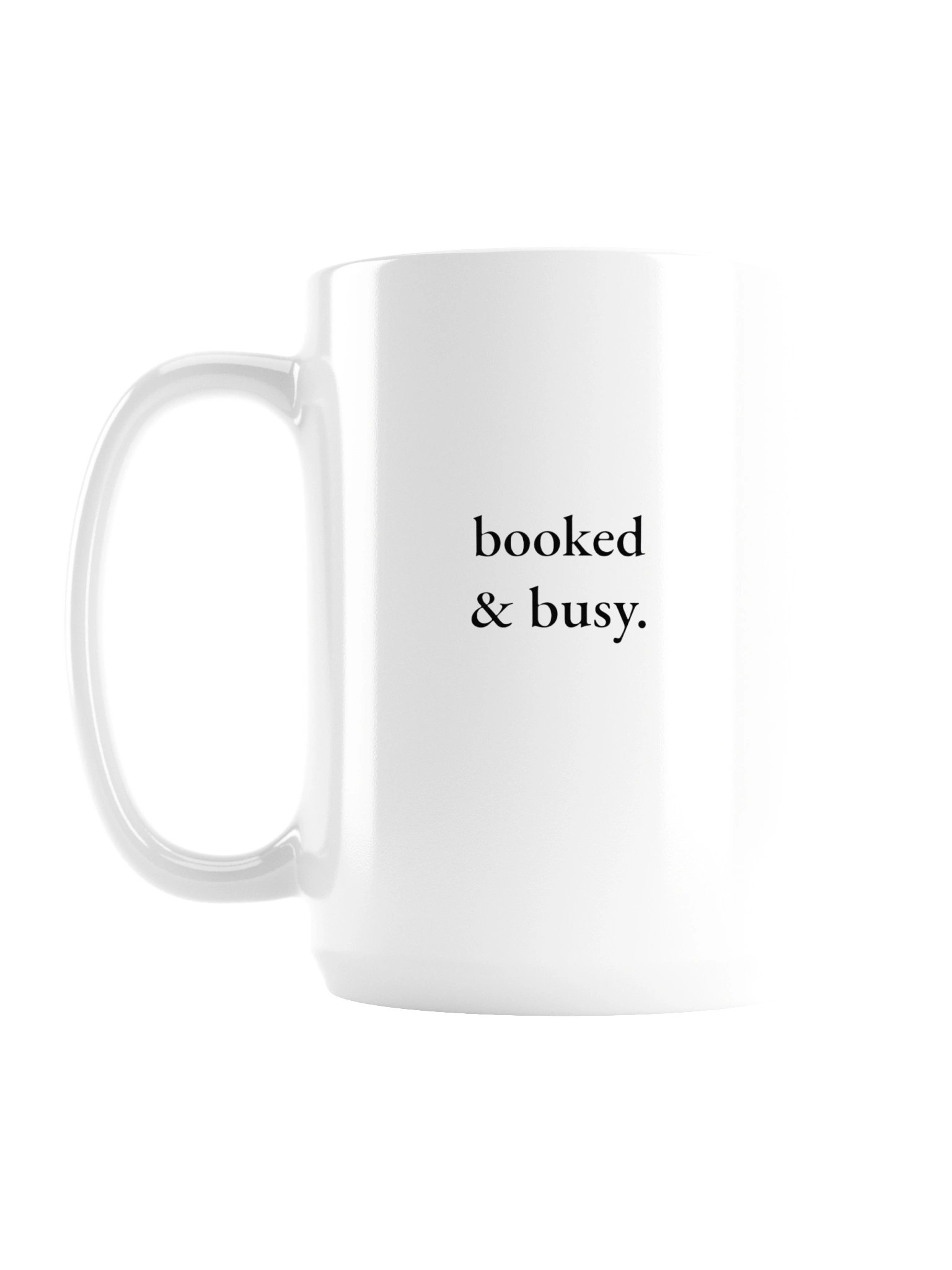 Booked & Busy White Mug product image (2)