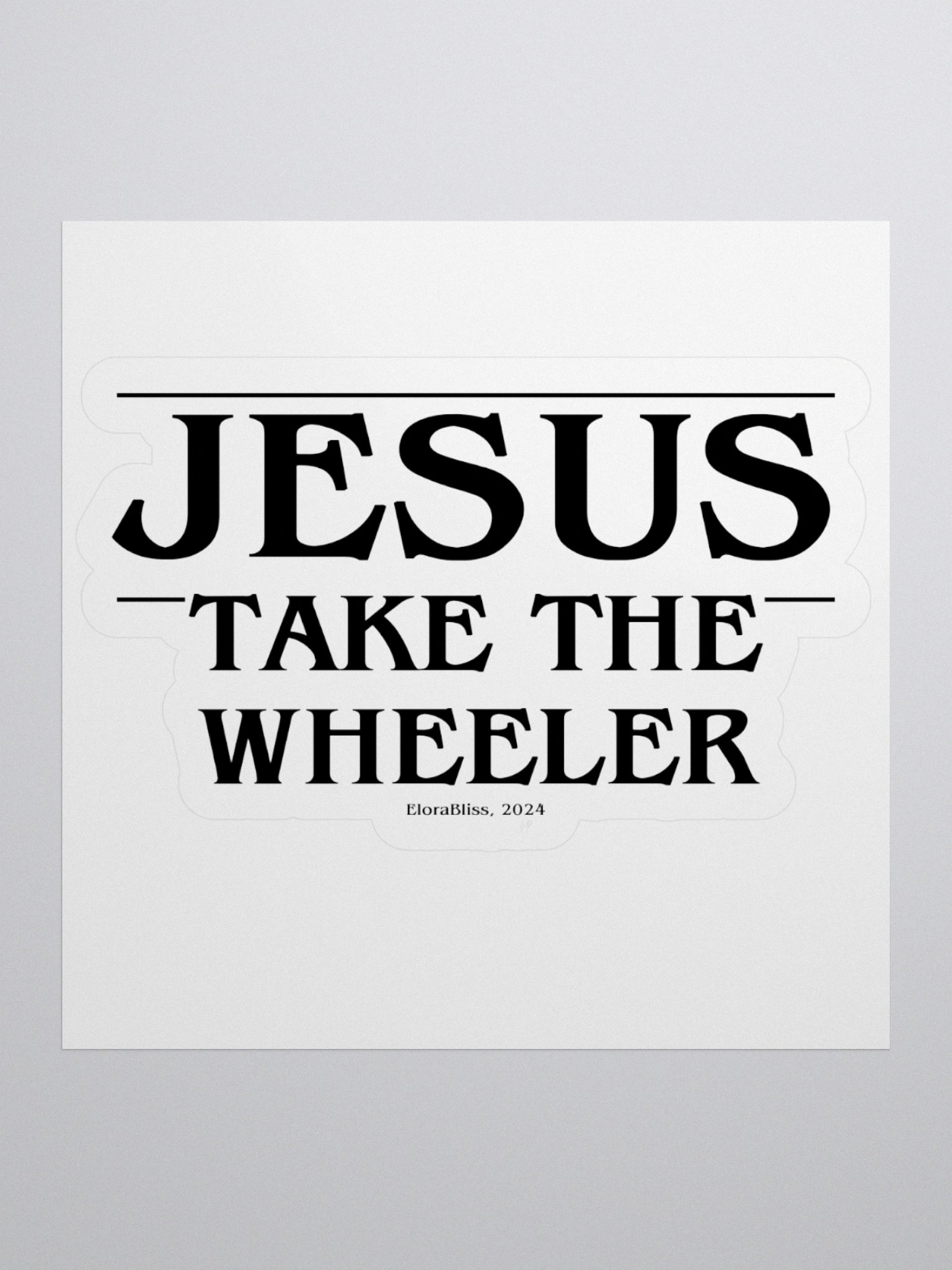 Nancy Take the Wheeler Sticker product image (1)