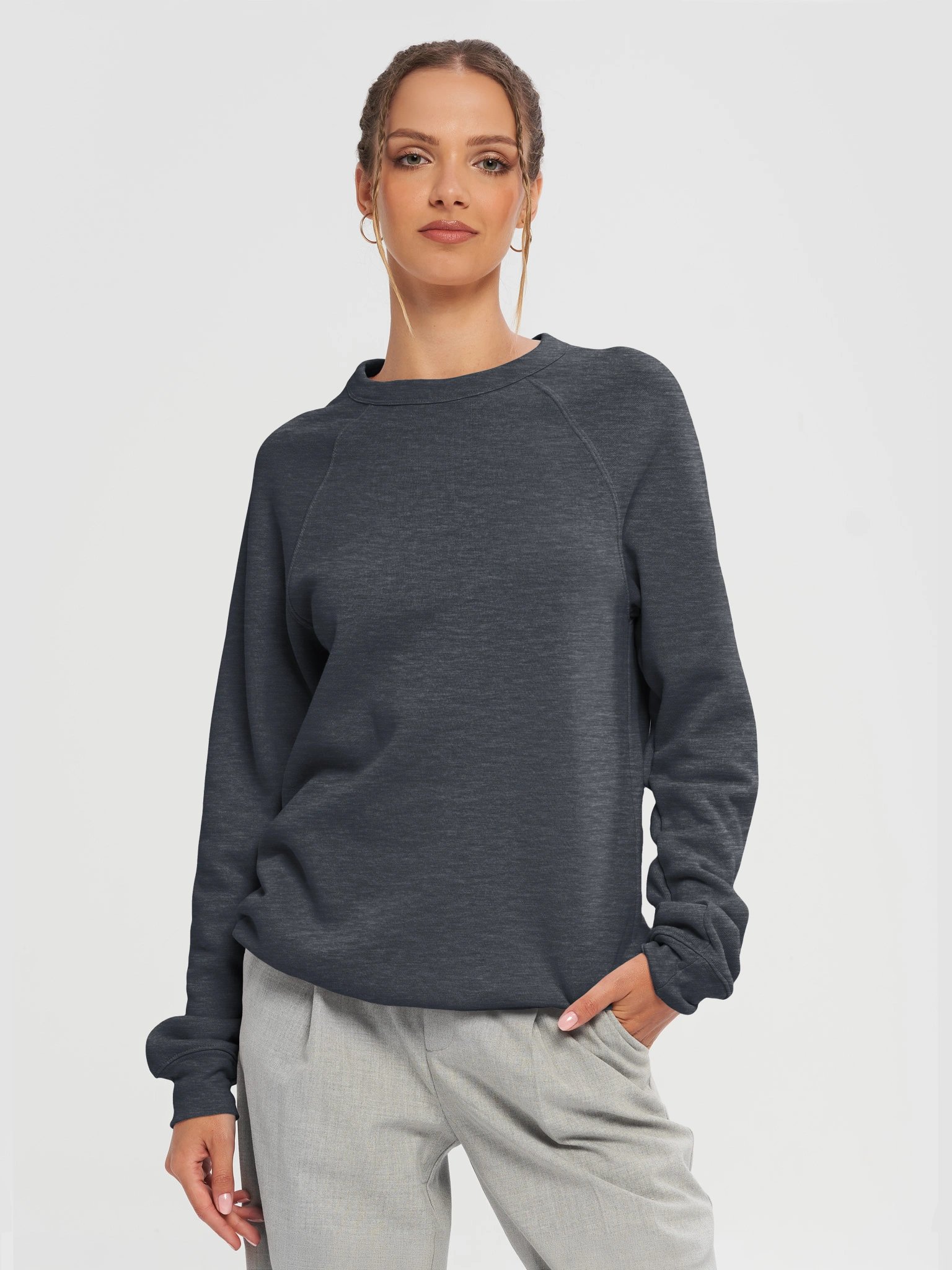TCD Back Print Long Sleeve Tee - Navy Heather product image (5)