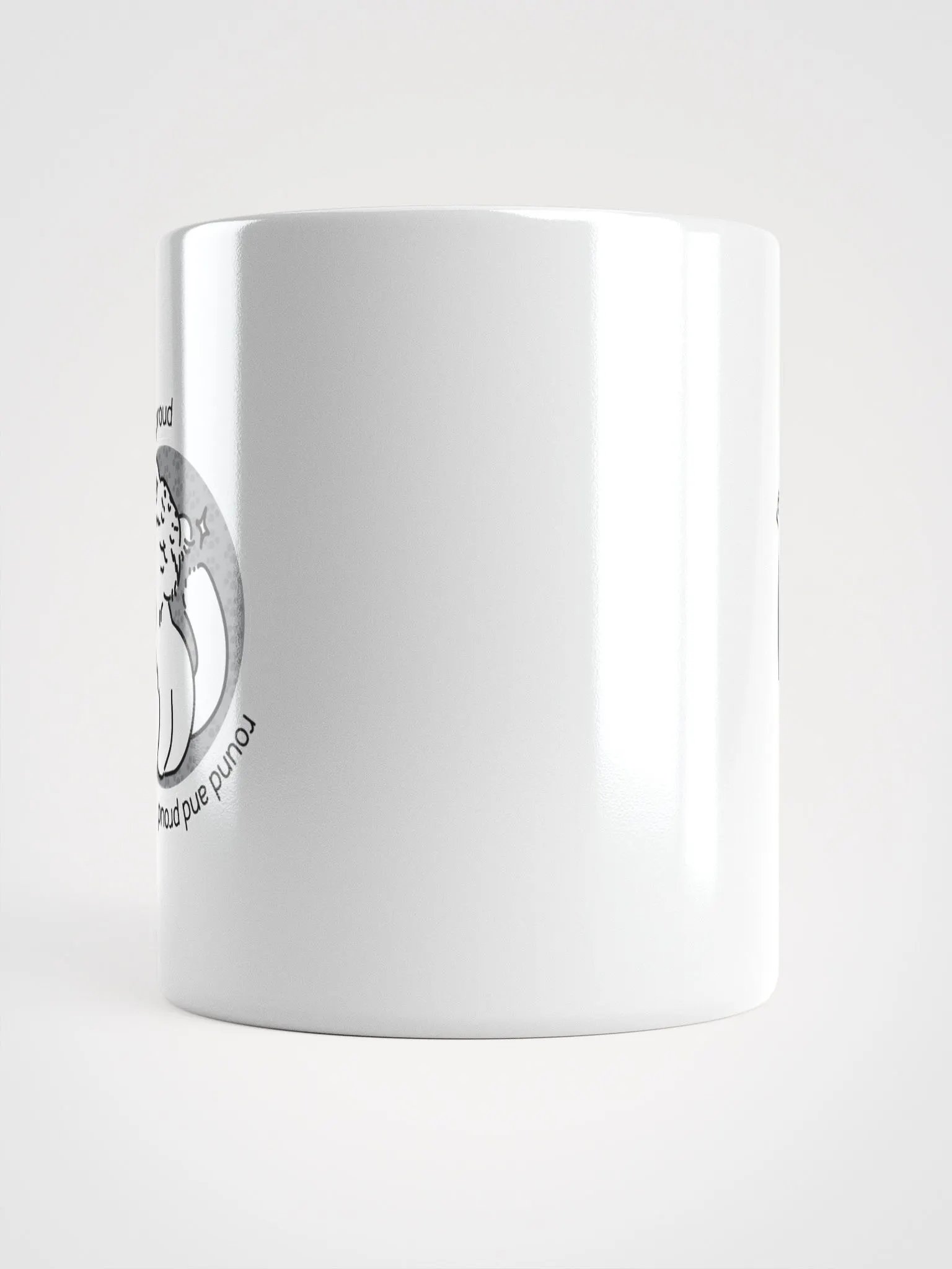 Round and Proud Manul Unlabeled Version - White Mug product image (14)