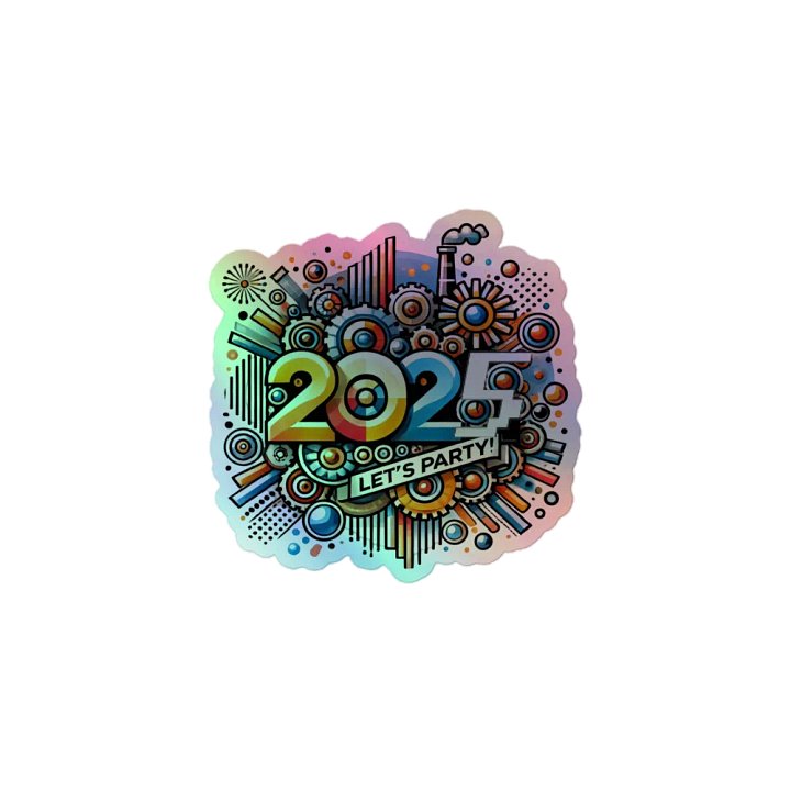 2025 Party Vibes Holographic Sticker Sheet product image (1)