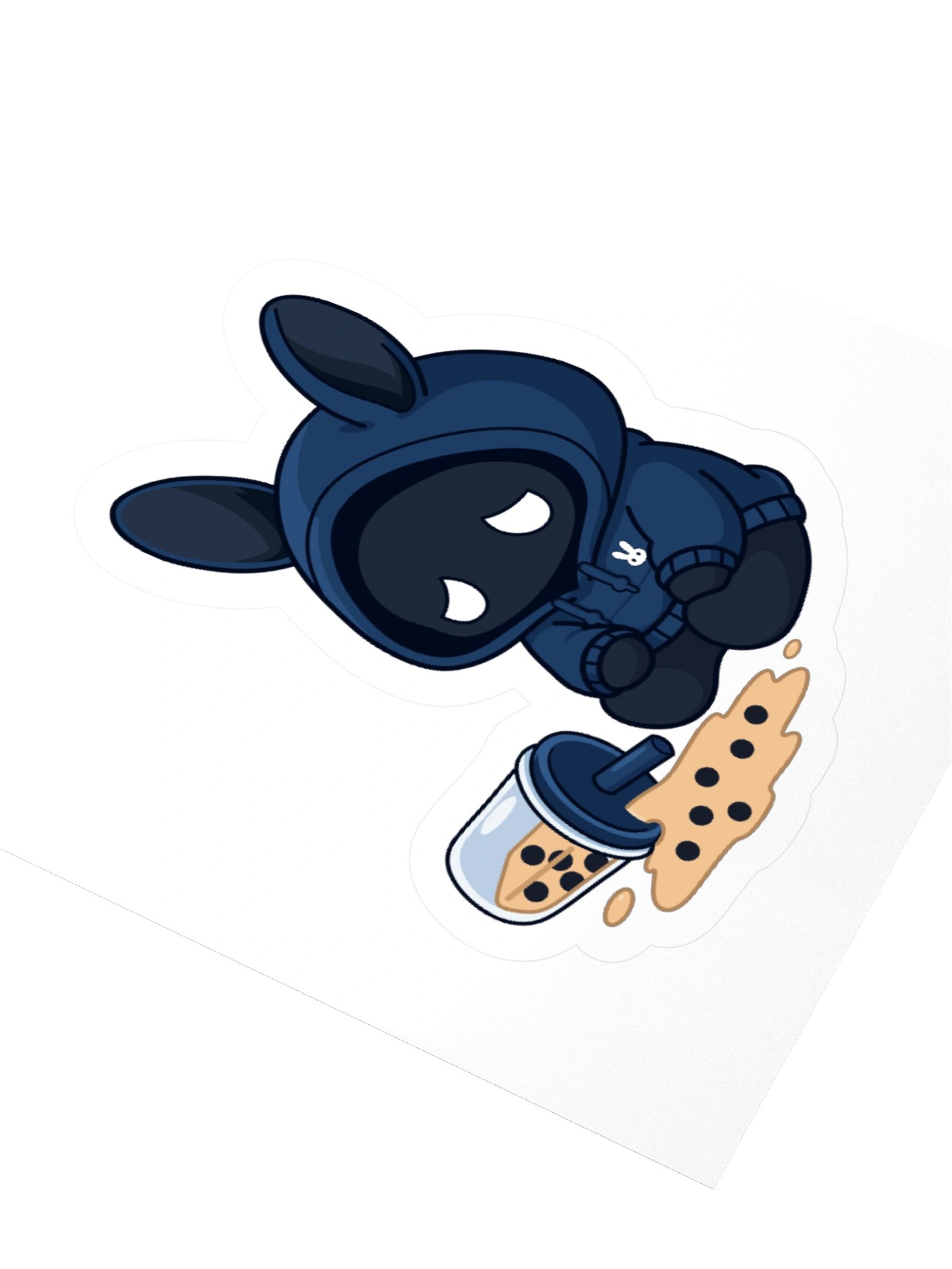 Sad Poochoki Boba Spilled Sticker product image (3)