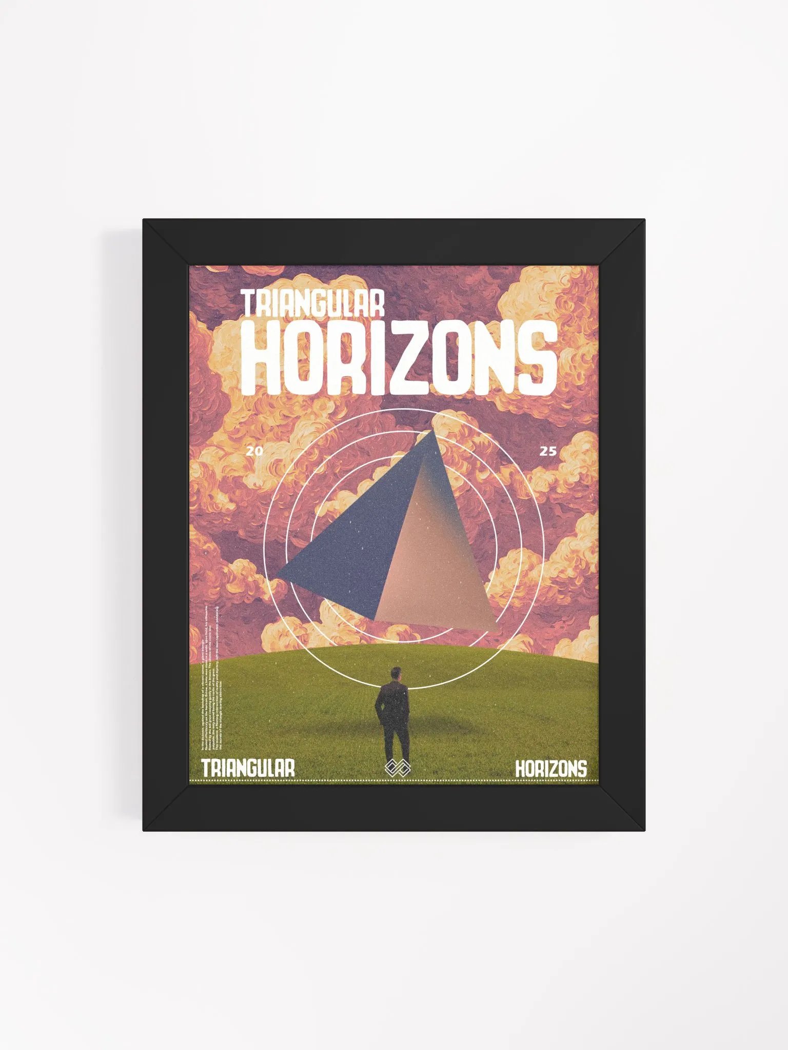 Triangular Horizons Framed High-Quality Matte Poster product image (29)