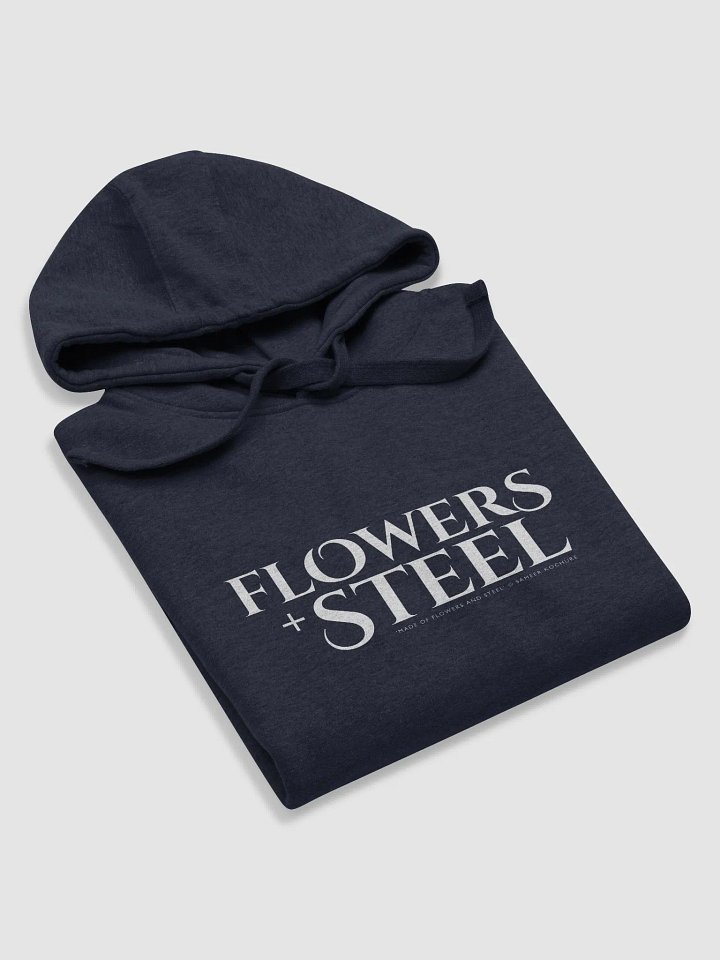 'Flowers + Steel' Unisex Hoodie product image (2)