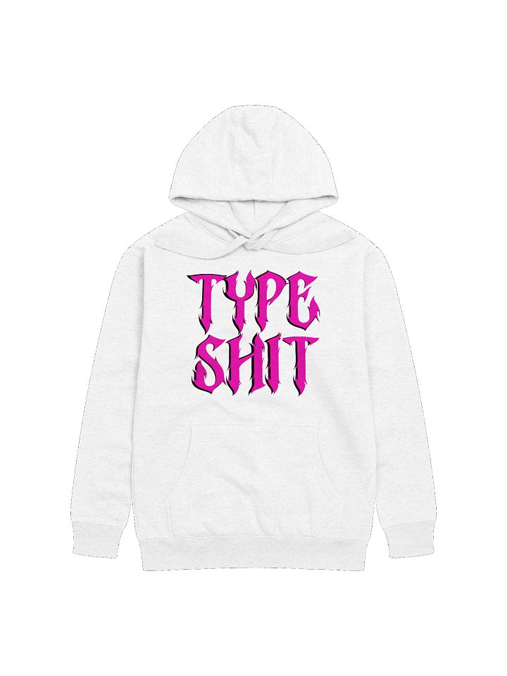 White hoodie type shit product image (1)