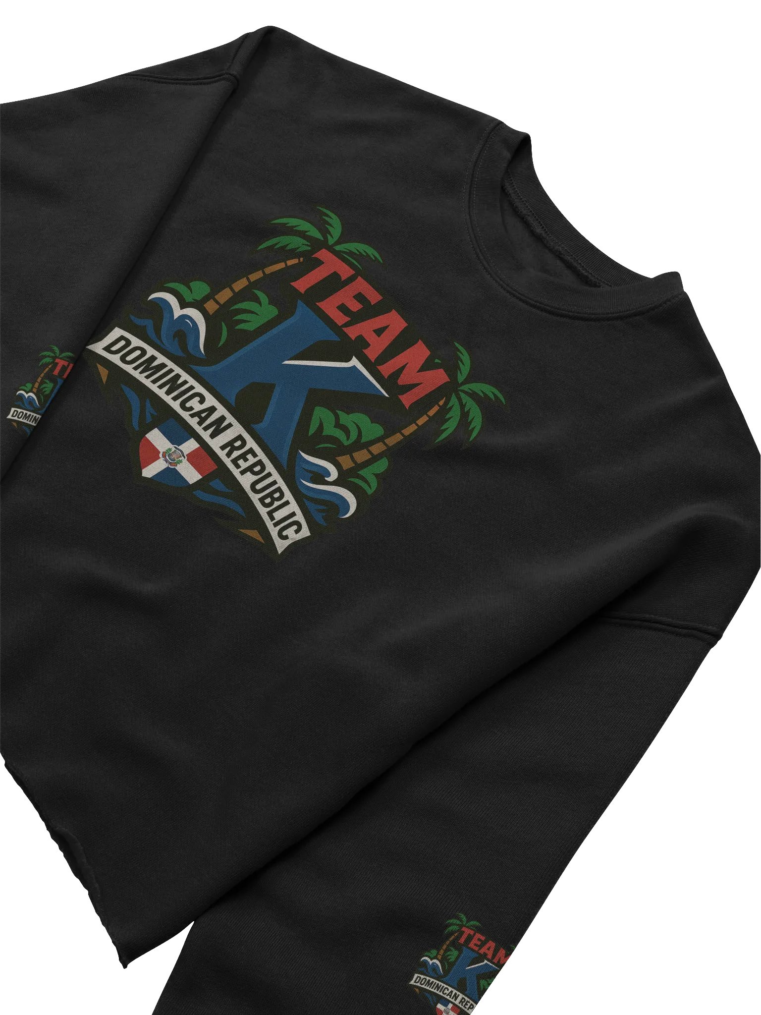 TEAM K Dominican Republic Crop Sweatshirt product image (5)