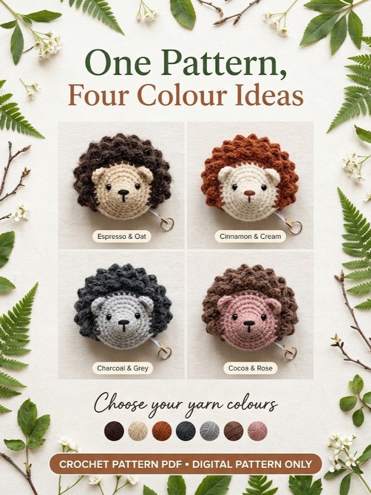 Hedgehog Tape Measure Crochet Pattern PDF product image (3)