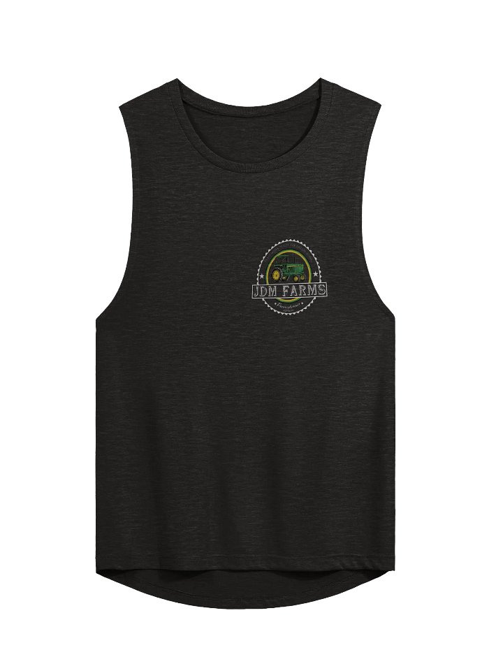 Green Tractor Circular Design Muscle Tank product image (1)