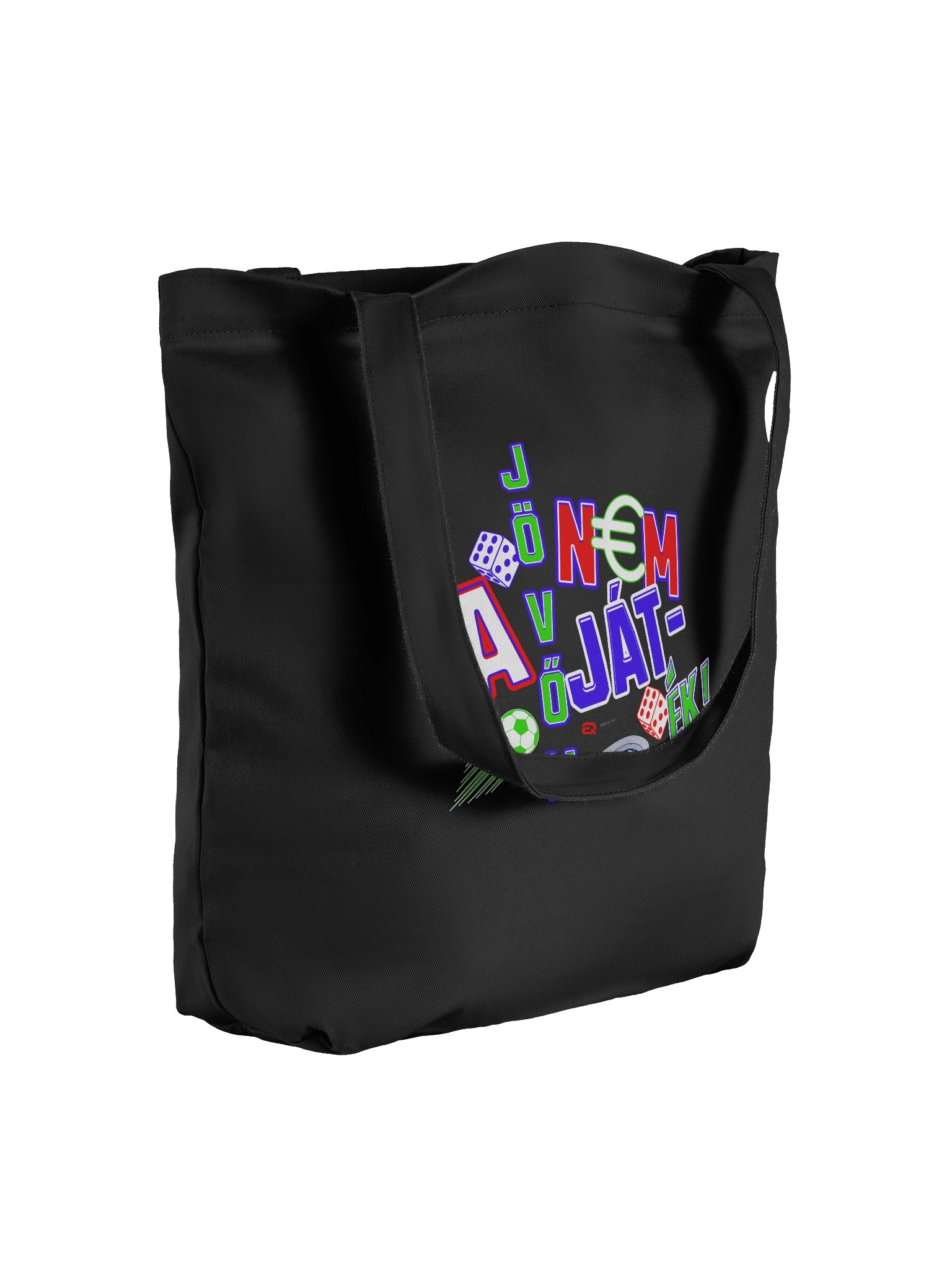 A jövőm nem játék! ECO Tatyó Dizájn Táska_EQALL.hu® Originals_Neon Színek product image (2)