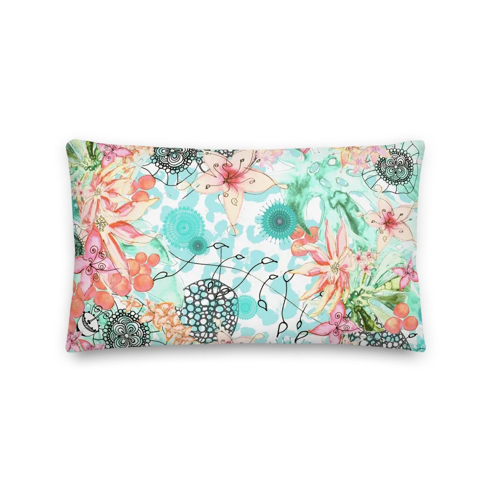 Tropical Dreams -Floral Fiesta Premium Pillow product image (11)