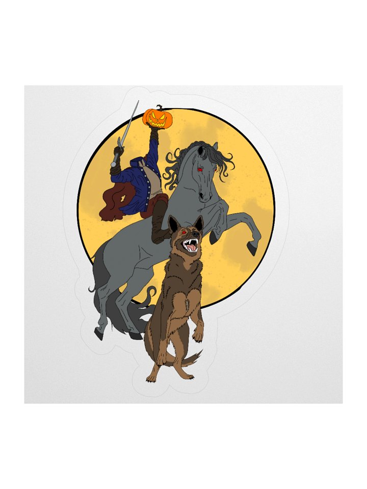 The Horseman Brought Backup Vinyl Sticker product image (1)