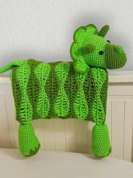 Dinosaur Baby Blanket Crochet Pattern - Amigurumi Dino Toy PDF - Crafting Happiness product image (8)