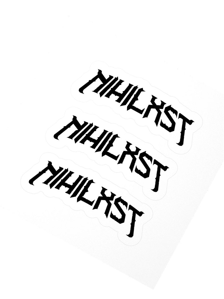 NIHILXST Stickers (x3, Black) product image (2)