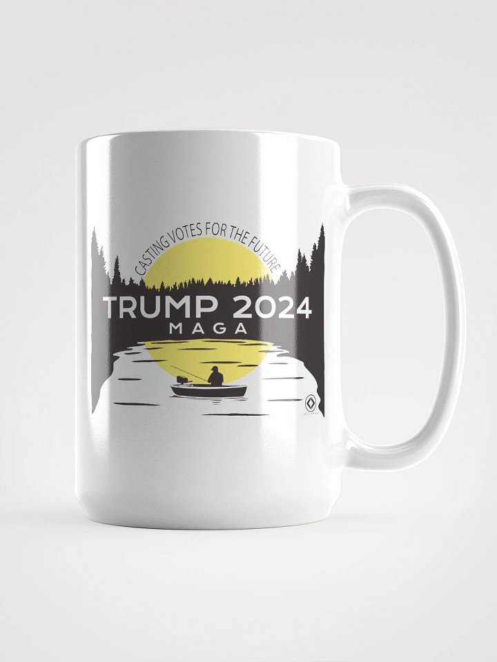Trump 2024 Fishing Sunset Coffee Mug product image (1)