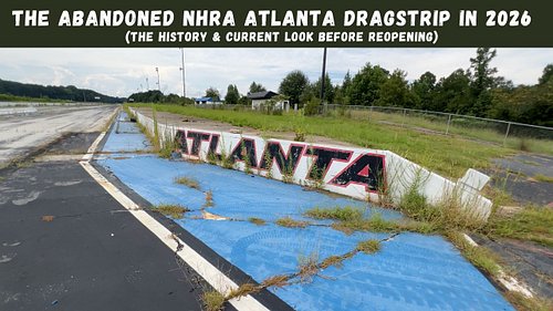 Take an exclusive tour of the abandoned NHRA Atlanta Dragstrip in Commerce, Georgia to see the forgotten remains of this lege...